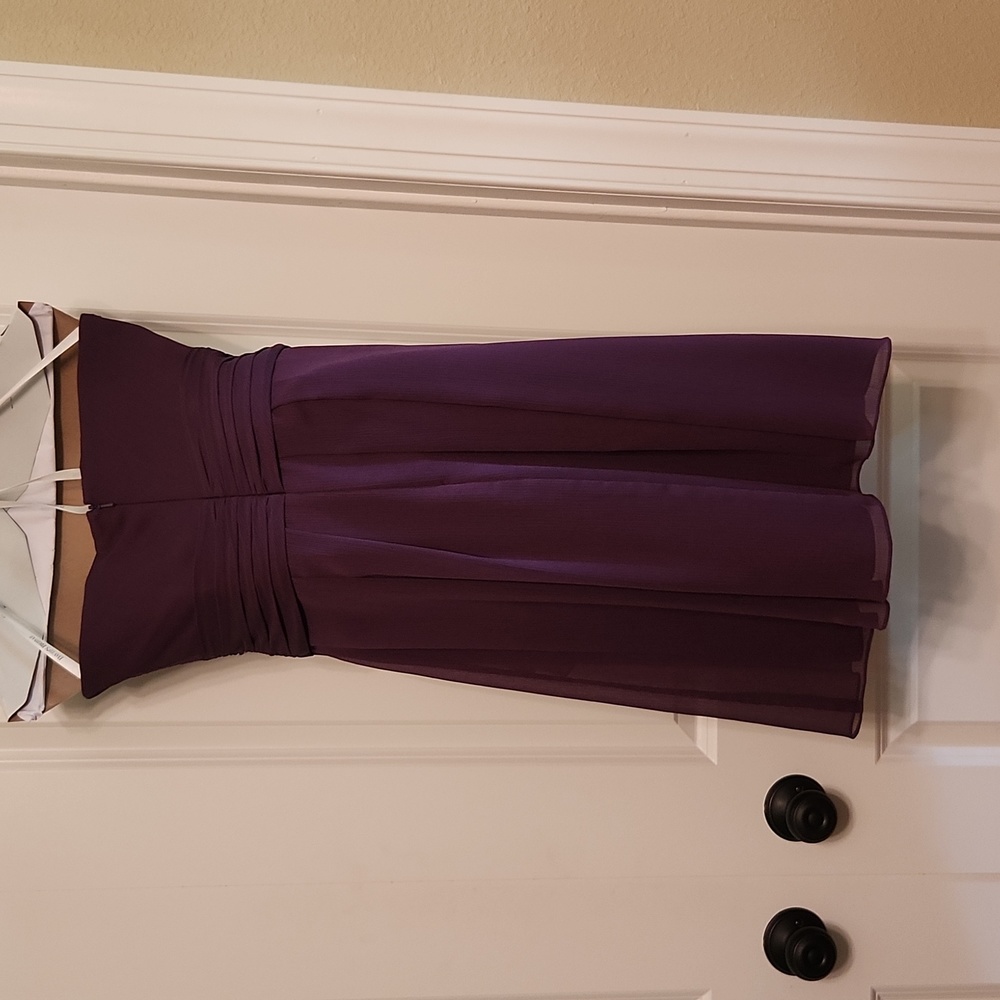 BRIDESMAID DRESS PURPLE - Picture 2 of 3